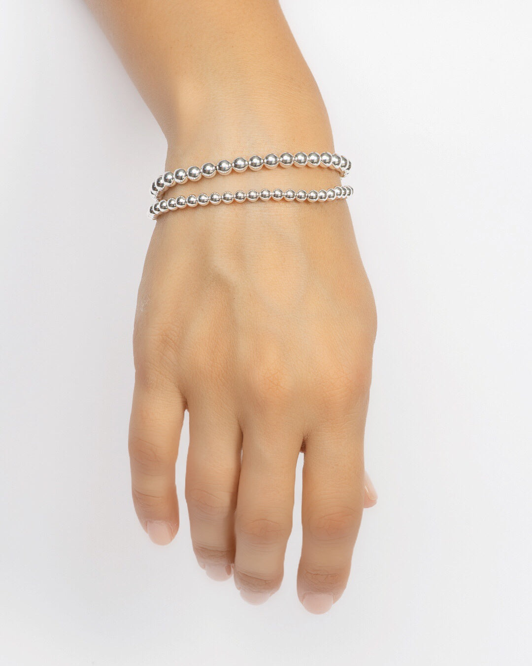 Dot Bracelet, Sterling Silver 4 mm