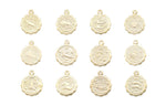 Mini Zodiac Necklace, 16K Gold Plated