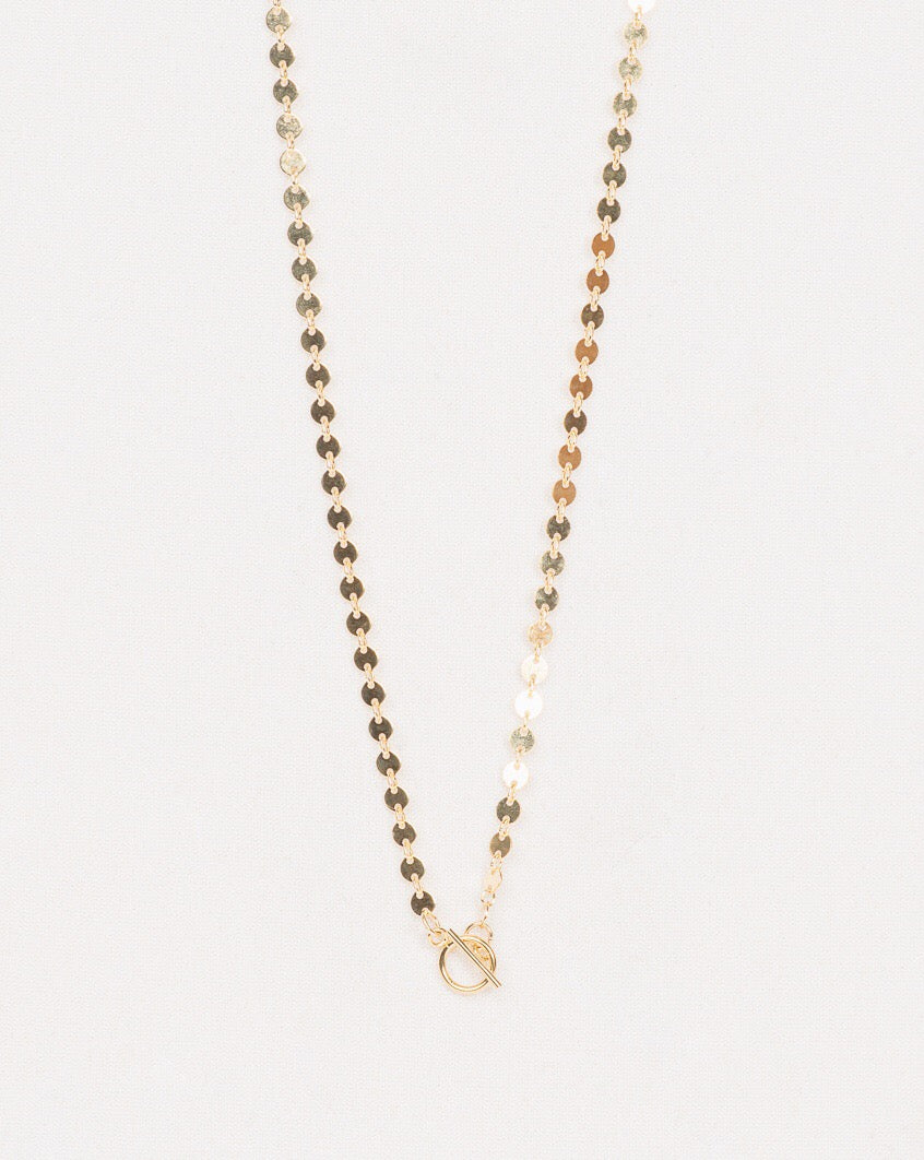 Disc Choker, Gold Filled