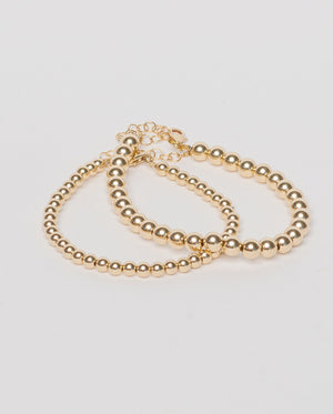 Dot Bracelet, Gold Filled 4mm