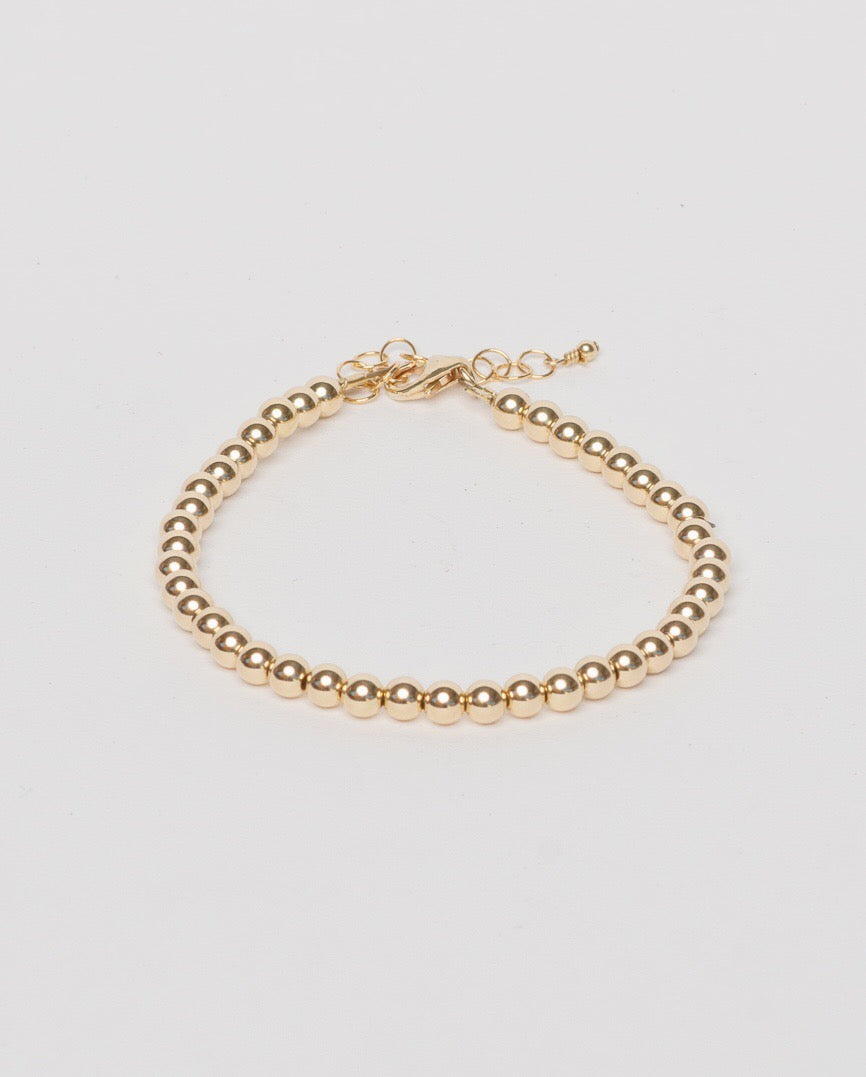 Dot Bracelet, Gold Filled 5mm