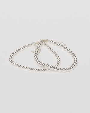 Dot Bracelet, Sterling Silver 4 mm