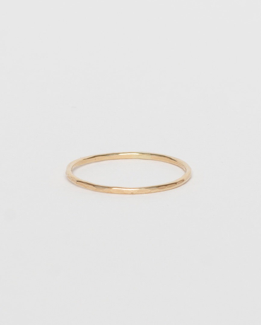 Hammered Ring, Gold Filled