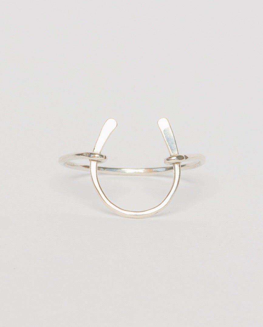 Horseshoe Ring, Sterling Silver