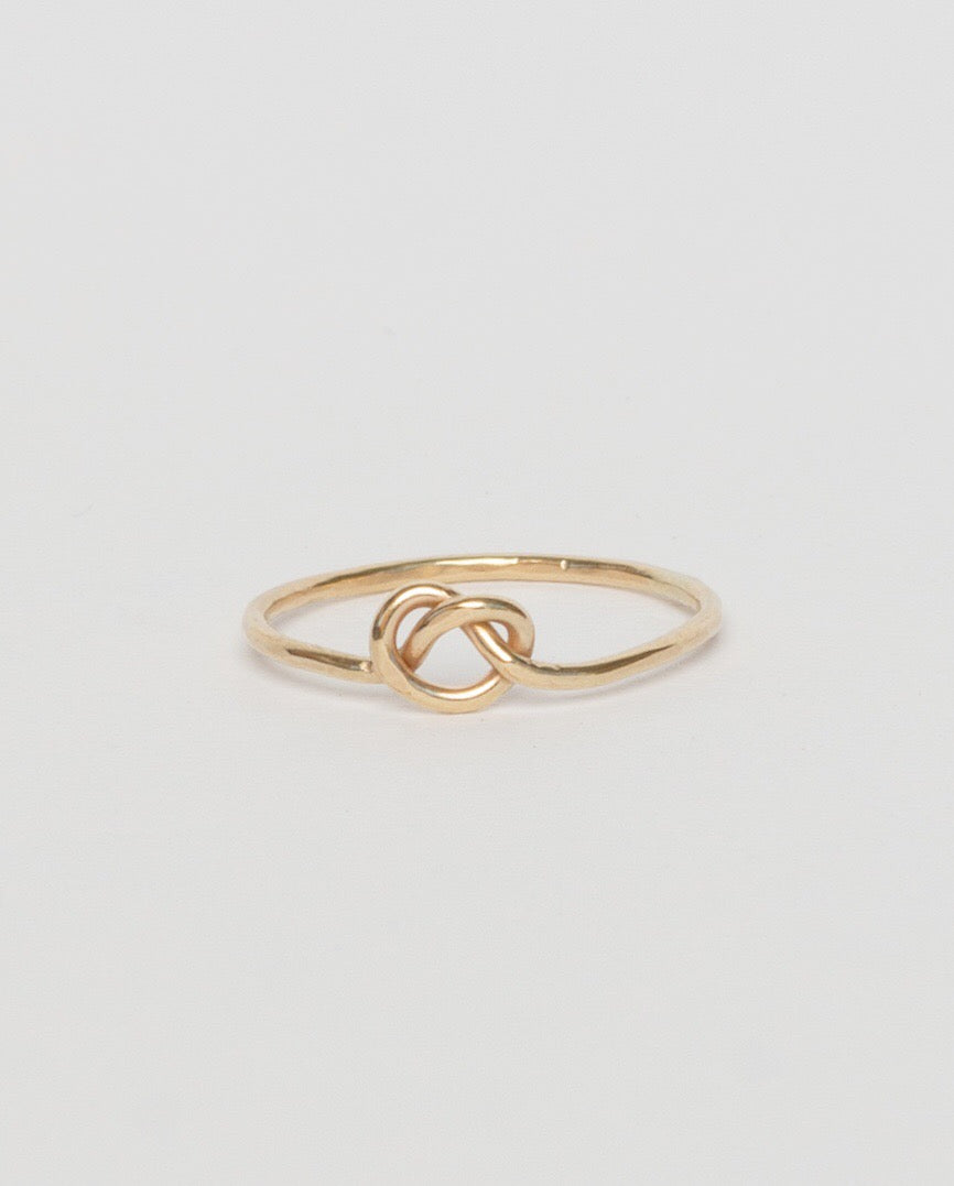 Love Me Knot Ring, Gold Filled