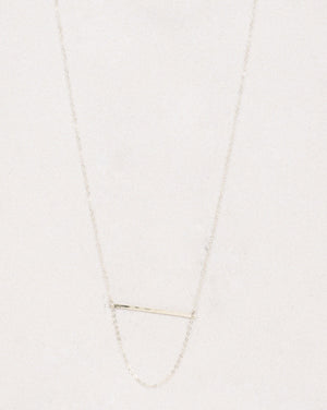 Rise The Bar Necklace, Sterling Silver