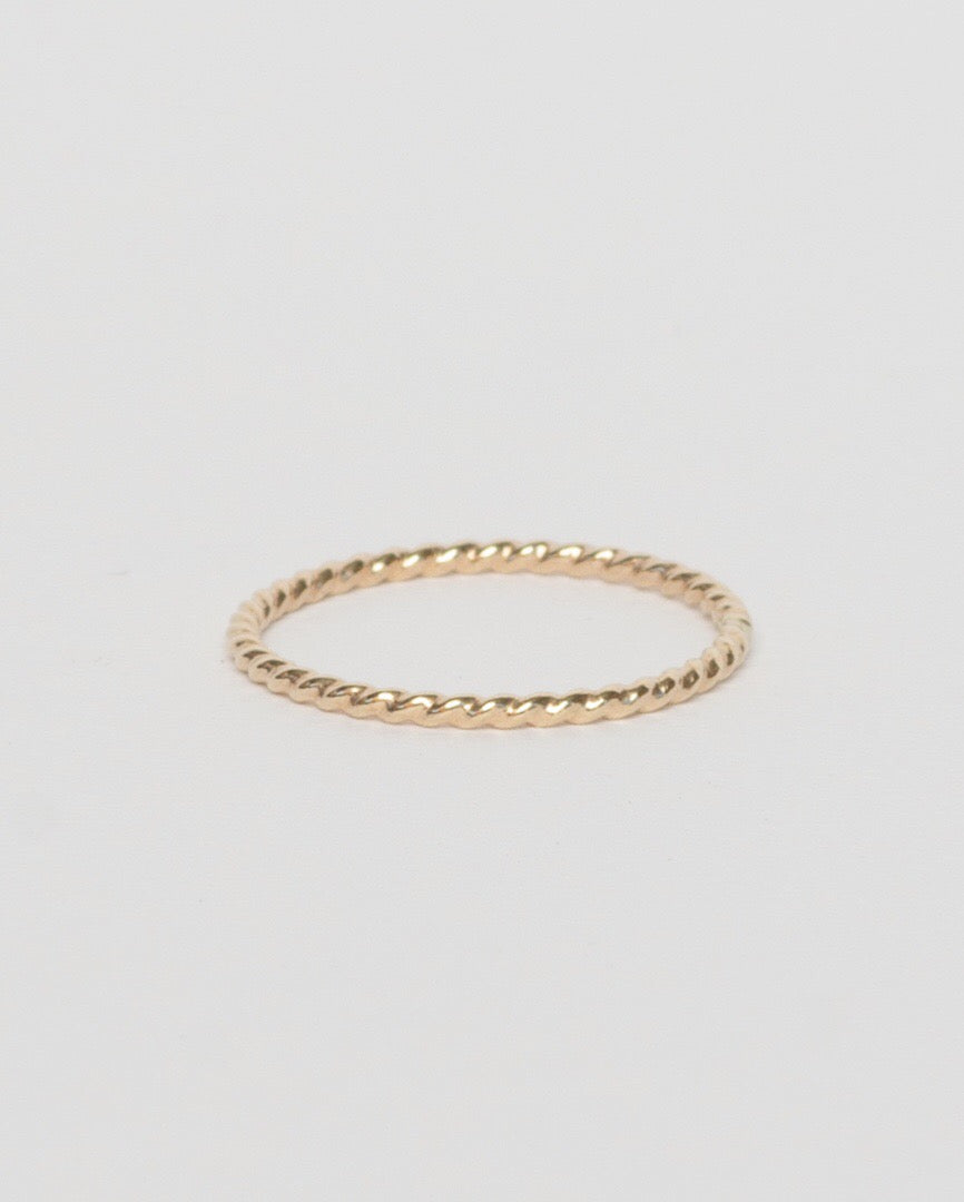 Twisted Ring, Gold Filled