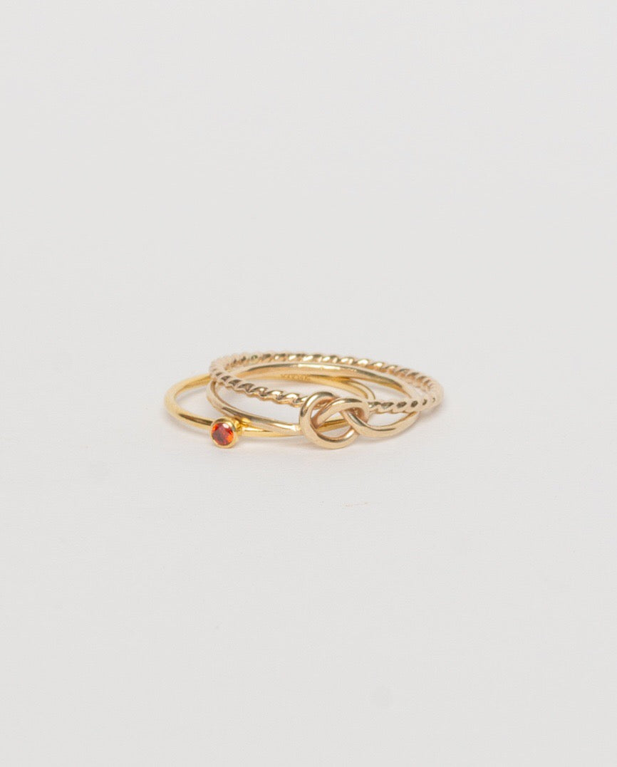 Love Me Knot Ring, Gold Filled