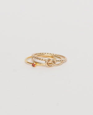 Love Me Knot Ring, Gold Filled
